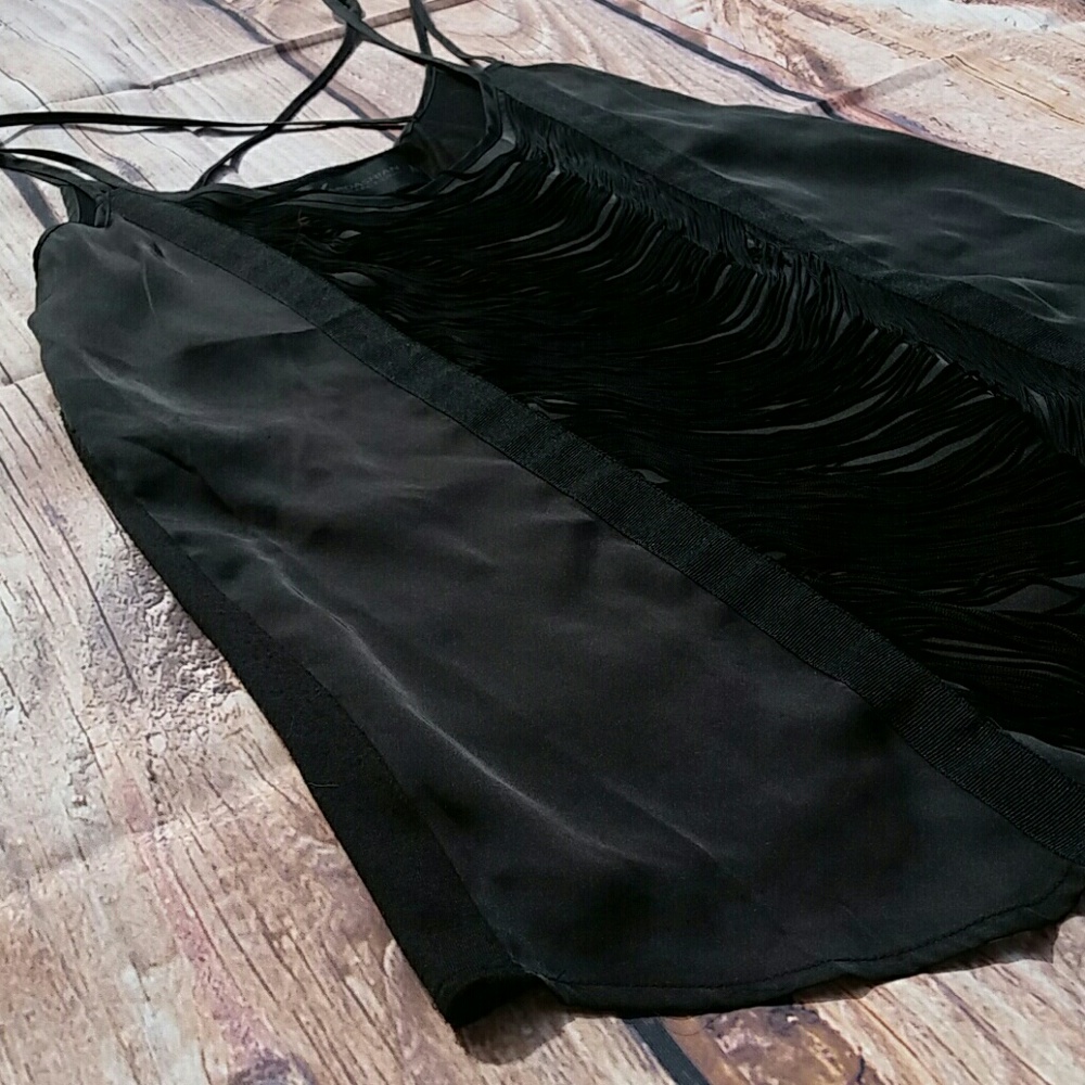 Kardahian- fringe front tank top